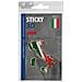 Sticky 3d - Stivale Tricolore Italia, 1 Pz - 35x66 Mm - Foto miniatura 2