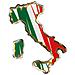 Sticky 3d - Stivale Tricolore Italia, 1 Pz - 35x66 Mm - Foto miniatura 1