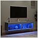 Mobili Tv Con Luci Led 2pz Grigio Cemento 60x30x30 Cm - Foto miniatura 3