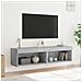 Mobili Tv Con Luci Led 2pz Grigio Cemento 60x30x30 Cm - Foto miniatura 5