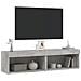 Mobili Tv Con Luci Led 2pz Grigio Cemento 60x30x30 Cm - Foto miniatura 6