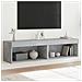 Mobili Tv Con Luci Led 2pz Grigio Cemento 60x30x30 Cm - Foto miniatura 1