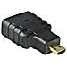 AK-AD-10 cavo e adattatore video HDMI tipo A (Standard) HDMI tipo D (Micro) Nero, Oro - Foto miniatura 1