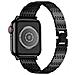 Cinturino Per Apple Watch 38/40/41mm In Acciaio Inossidabile Strass, Nero - Foto miniatura 4