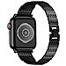 Cinturino Per Apple Watch 38/40/41mm In Acciaio Inossidabile Strass, Nero - Foto miniatura 1