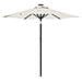 Ombrellone Giardino Con Palo In Acciaio Bianco 225x225x212 Cm - Foto miniatura 2