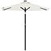 Ombrellone Giardino Con Palo In Acciaio Bianco 225x225x212 Cm - Foto miniatura 3