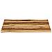Piano Tavolo Bordi Vivi 90x80x3,8cm Legno Massello Mango Grezzo - Foto miniatura 3