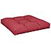 Cuscino Per Pallet Rosso Vino 70x70x12 Cm In Tessuto - Foto miniatura 2