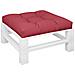 Cuscino Per Pallet Rosso Vino 70x70x12 Cm In Tessuto - Foto miniatura 3