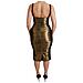 Abito Increspato Aderente Elasticizzato Metallizzato Oro - It36 - Xs - Foto miniatura 4