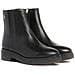 Crepe Look Ankle Boot Stivaletti Pelle Scarpe Donna Nero Eu 40, Fw0fw07437 Bds - Foto miniatura 1