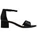 Black Matt Casual Part-open Sandals Sandali Sintetico E Tessile Scarpe Donna Nero Eu 39, 1-28295-42 020 - Foto miniatura 3