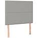 Letto a Molle Materasso e LED Grigio Chiaro 90x190 cm Tessuto - Foto miniatura 7
