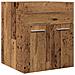 Mobile Da Bagno Legno Antico 41x38,5x46 Cm In Truciolato - Foto miniatura 2