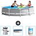 Piscina Fuori Terra - In Giro - 305x305x76 Cm - Grigio - Include Accessori Coordinati Cb75 - Foto miniatura 1
