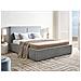 Letto Contenitore Ciniglia Moissac 160 X 200 Cm Azzurro - Foto miniatura 1
