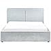 Letto Contenitore Ciniglia Moissac 160 X 200 Cm Azzurro - Foto miniatura 4