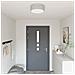 Lampade da soffitto a incasso Grigio Ø 38 cm Tessuto E27 - Foto miniatura 2