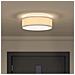 Lampade da soffitto a incasso Grigio Ø 38 cm Tessuto E27 - Foto miniatura 4