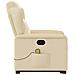 Poltrona Alzapersona Massaggiante Reclinabile Crema in Tessuto - Foto miniatura 6