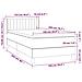 Giroletto a Molle con Materasso Grigio Chiaro100x200 cm Tessuto - Foto miniatura 7