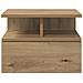 Comodino Flottante Rovere Artigianale 40x31x27 cm Legno Composto - Foto miniatura 6
