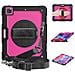 Custodia Per Ipad Pro 5/4/3 12.9"" Con Supporto E Tracolla Rosa - Foto miniatura 3