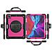 Custodia Per Ipad Pro 5/4/3 12.9"" Con Supporto E Tracolla Rosa - Foto miniatura 4