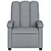 Poltrona reclinabile in tessuto grigio chiaro - Foto miniatura 3