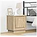 Armadio da Notte con 2 pcs rovere sonoma 44 x 34.5 x 45 cm - Foto miniatura 2