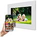 F07W cornice per foto digitali Bianco 17,8 cm (7") Touch screen Wi-Fi - Foto miniatura 5