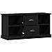 Mobile TV Rovere Nero 99,5 x 35,5 x 48 cm Legno multistrato - Foto miniatura 5