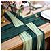 Elegante Runner Da Tavola In Poliestere Per Matrimoni, Feste E Decorazioni Per La Casa Green - Foto miniatura 3