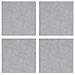 Dischi Quadrati 4 pcs Argento 30 x 30 cm Alluminio - Foto miniatura 1