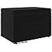 Pouf Nero 61 x 41 x 40 cm Velluto e Legno Ingegnerizzato - Foto miniatura 1