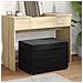 Pouf Nero 61 x 41 x 40 cm Velluto e Legno Ingegnerizzato - Foto miniatura 2