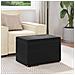 Pouf Nero 61 x 41 x 40 cm Velluto e Legno Ingegnerizzato - Foto miniatura 3