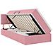 Letto con Contenitore con materasso Rosa 90 x 200 cm Velluto - Foto miniatura 1