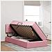 Letto con Contenitore con materasso Rosa 90 x 200 cm Velluto - Foto miniatura 4