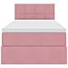 Letto con Contenitore con materasso Rosa 90 x 200 cm Velluto - Foto miniatura 7
