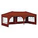Tenda per feste a pop-up 575 x 288 x 245 cm Terracotta - Foto miniatura 1