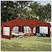 Tenda per feste a pop-up 575 x 288 x 245 cm Terracotta - Foto miniatura 2