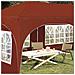 Tenda per feste a pop-up 575 x 288 x 245 cm Terracotta - Foto miniatura 3