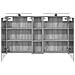 Set di Armadi da Bagno con lo scaffale 3 pcs 120 x 14,5 x 70 cm - Foto miniatura 7