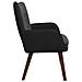 Sofa a Due Posti Nero 115 x 61 x 87 cm Velluto - Foto miniatura 5