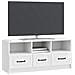 Mobile TV Bianco Lucido 102 x 34,5 x 47 cm Legno ingegnerizzato - Foto miniatura 2