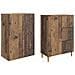 Set di armadi 2 pcs 66 x 34,5 x 90 cm Legno ingegnerizzato - Foto miniatura 3