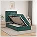 Letto con contenitore LED e materasso Verde Scuro 100 x 200 cm - Foto miniatura 2