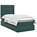 Letto con contenitore LED e materasso Verde Scuro 100 x 200 cm - Foto miniatura 3